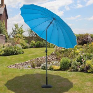 Shanghai 2.7m Parasol Blue w/Crank & Tilt
