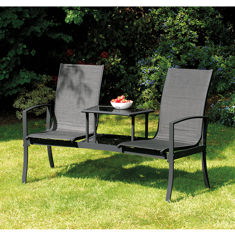 Havana Black Duo Seat W Glass 4 X, Suntime Garden Furniture Website