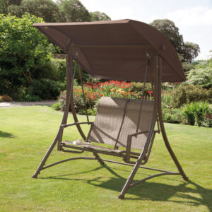 suntime havana charcoal 3 seat swing