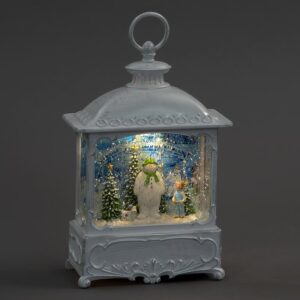 B/O 17x30cm Water Lantern WW The Snowman/Snowdog/Billy
