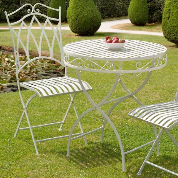 Gloucester White Cast Iron Chair