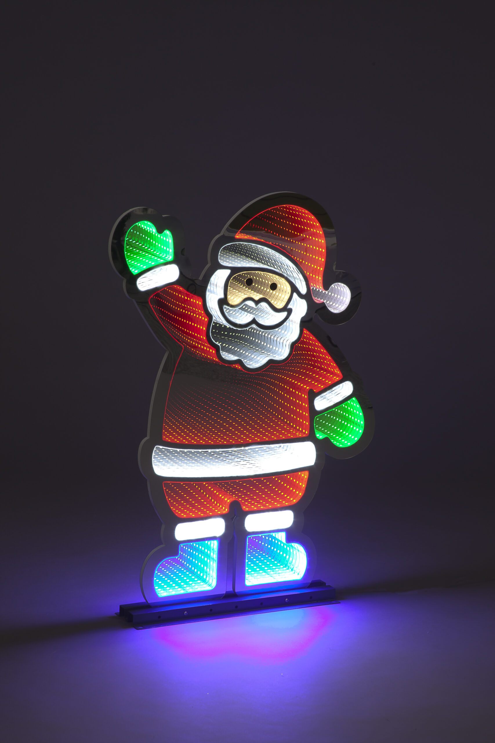 74cm Infinity Standing Santa W/Metal Base OD - Trans-Continental Group Ltd