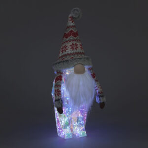 B/O 46cm Standing Dream Santa 100 White LEDs