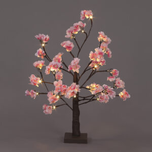 B/O 60cm Dark Pink Cherry Blossom Tree w/32 WW LED