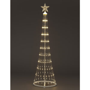250cm Cone Tree  w/320 WW LEDs 8 Functions