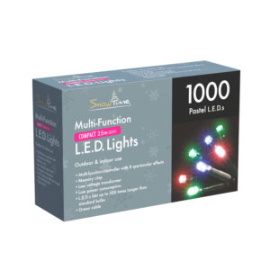 1000 Pastel LED Compact Lights w/Timer