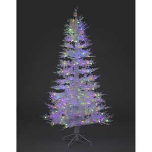 210cm Saxon Snow Pine w/400 Col Switch LEDs