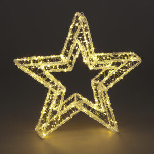 50cm Acrylic Star w/320 WW LEDs 10% Flash
