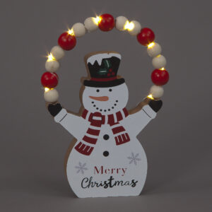B/O 20cm Wooden Juggling Snowman