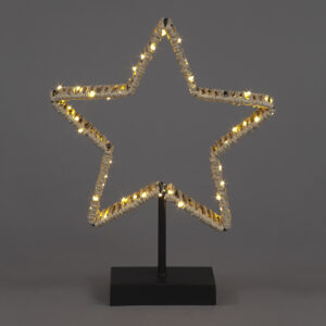 B/O 33cm Metal Star w/56 WW LEDs