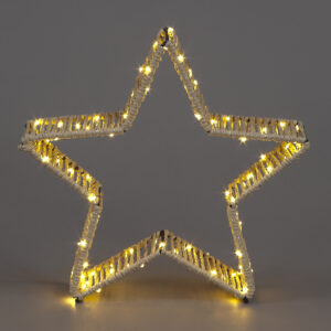 B/O 27cm Metal Star w/93 WW LEDs