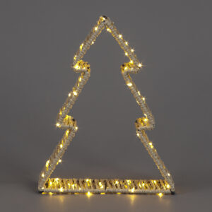 B/O 29cm Metal Tree w/87 WW LEDs