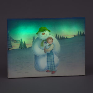 B/O 25x30cm Colour Change LED Snowman Billy & Snowdog