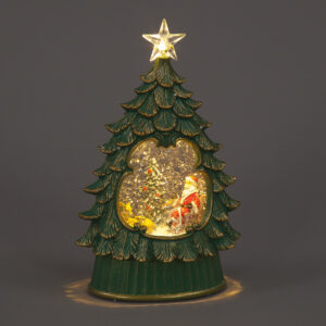 26cm Water Tree w/Santa WW LED
