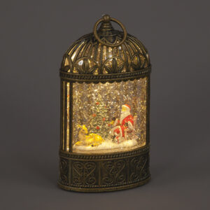 24cm Water Cage w/Santa WW LED