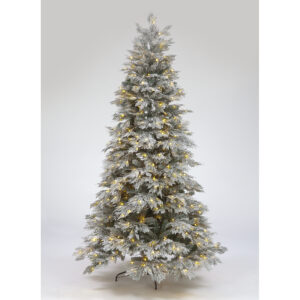 180cm Mont Blanc Flocked Tree w/350 WW & Multi LEDs